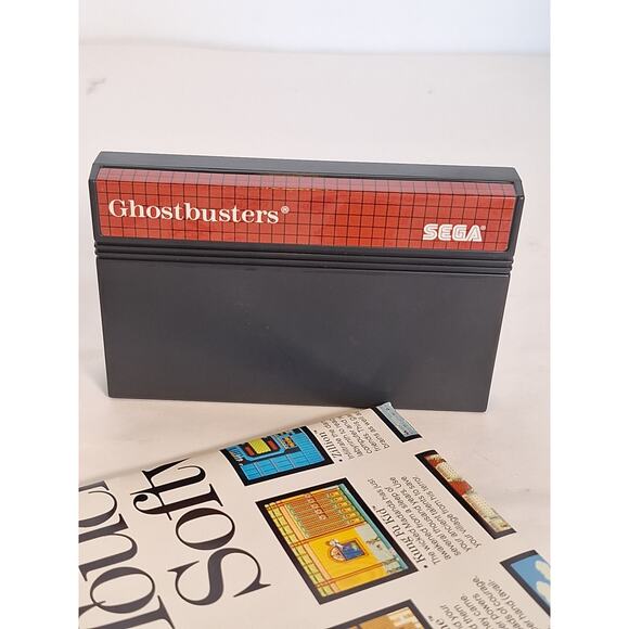 Ghostbusters Sega Master System Mega Cartridge CIB Complete w Manual Insert - Picture 4 of 5